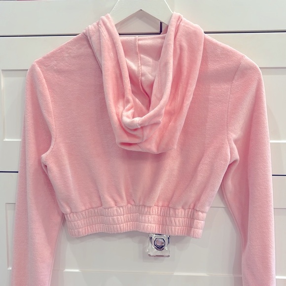 Superdown Paris Velour Zip-Up Hoodie XXS - Picture 5 of 7